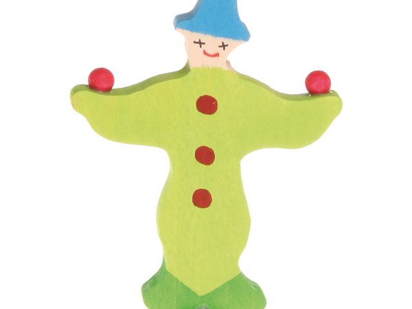 Grimm's Green Juggling Clown Decorative Figure