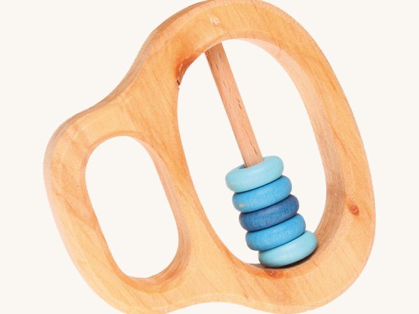 Grimm's Grasping Toy With 5 Blue Rings