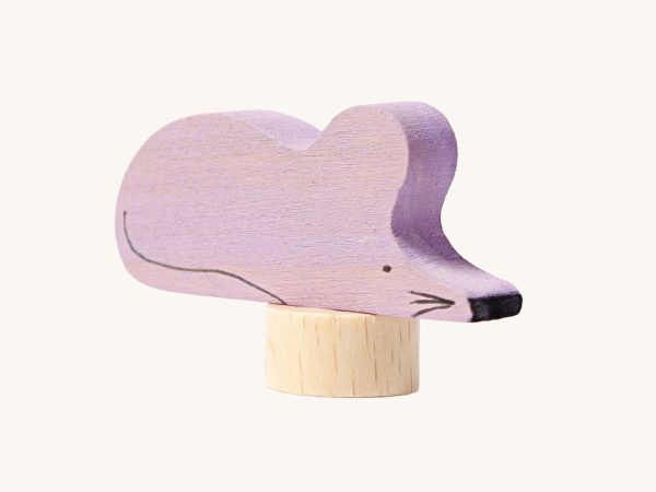 Grimm's Grey Violet Mouse Decorative Figure