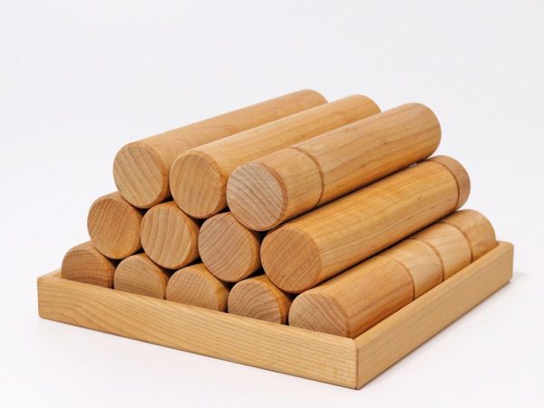 Grimm's Large Building Rollers Natural