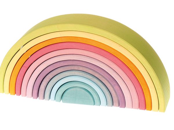 Grimm's Large Pastel Rainbow (12 pieces)