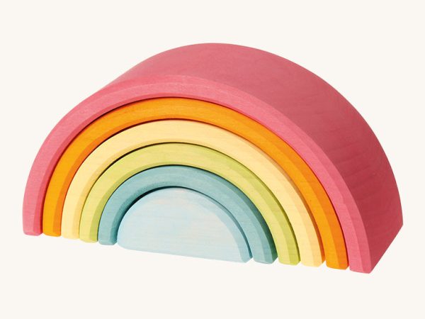 Grimm's Medium Pastel Rainbow (6 Pieces)