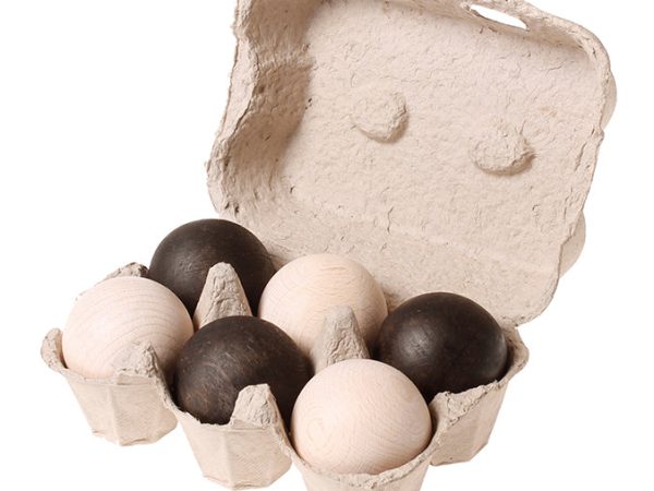 Grimm's 6 Monochrome Wooden Balls