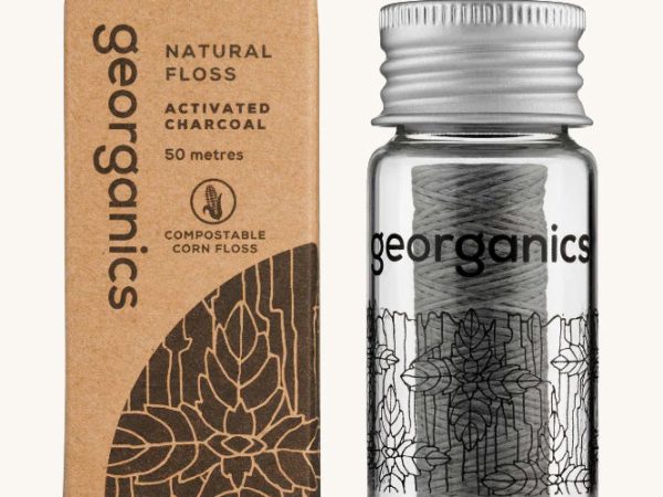 Georganics Natural Dental Floss - Activated Charcoal