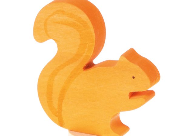 Grimm's Orange Squirrel Decorative Figure