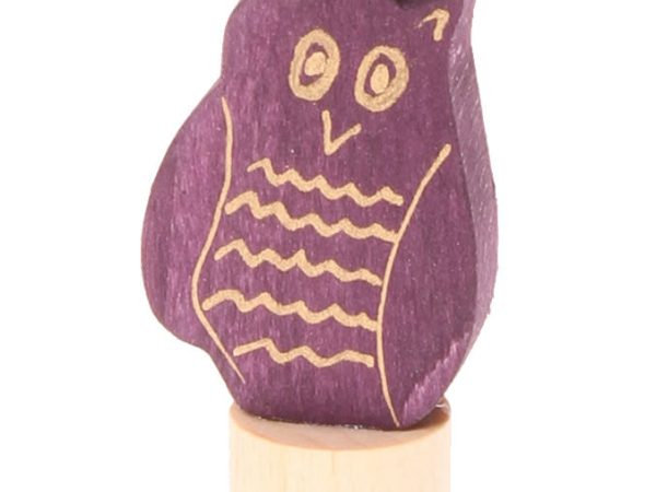 Grimm's Purple Eagle Owl Decorative Figure