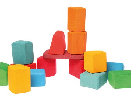 Grimm's 15 Rainbow Coloured Blocks