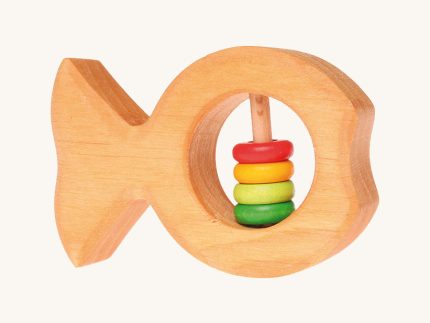 Grimm's Rattle Fish With Coloured Discs