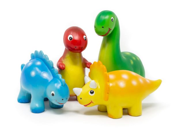 Green Rubber Toys Mini Dinosaur Set
