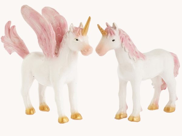 Green Rubber Toys Pink Unicorn & Pegasus - 2 Pack