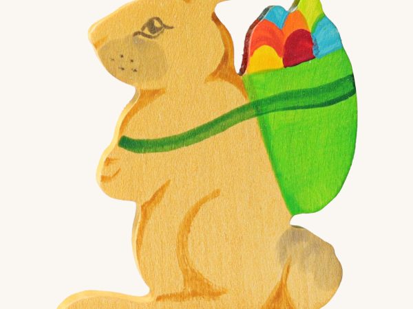 Grimm's Rabbit with Basket Decorative Figure