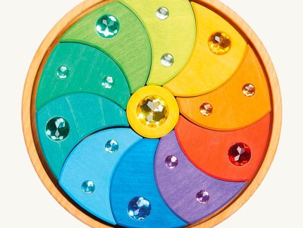 Glückskäfer Sparkling Swirl Wooden Spinning Toy