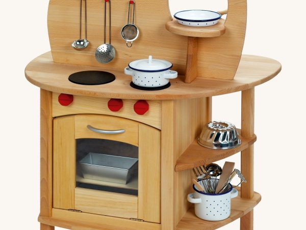 Gluckskafer Solid Wood Play Kitchen Island