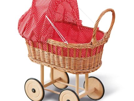 Glückskäfer Wicker Doll's Pram