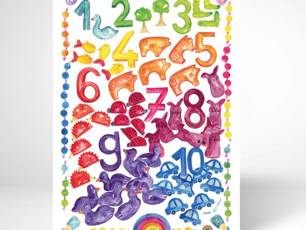 Grimm's World of Numbers Art Print