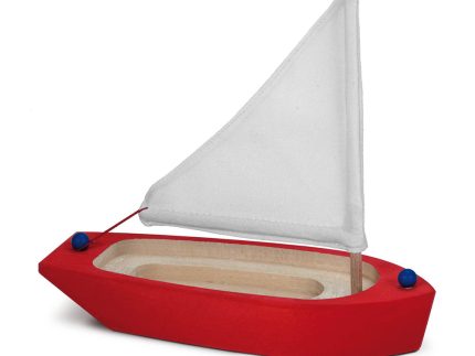 Glückskäfer Wooden Sailing Ship - Red