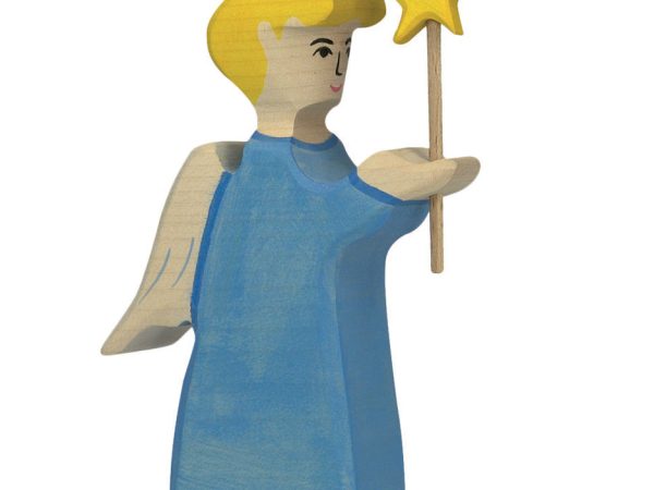 Holztiger Angel With Star