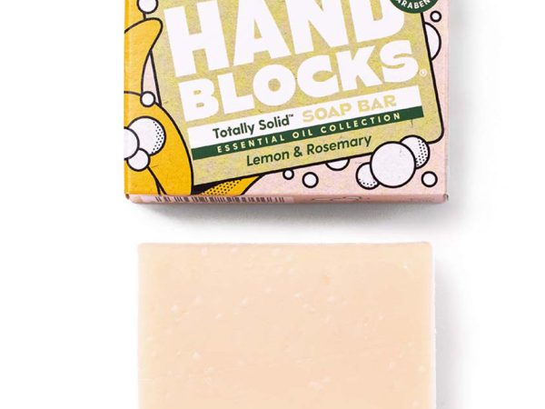 Hand Blocks Essential Oil Hand Soap Bar - Lemon & Rosemary