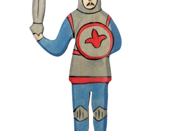 Holztiger Blue Fighting Knight