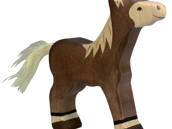 Holztiger Dark Brown Standing Foal