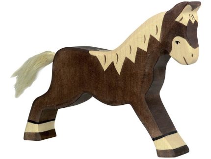 Holztiger Dark Brown Running Horse