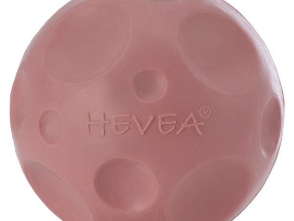 Hevea Dog Moon Ball Activity Toy - Old Rose