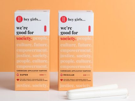Hey Girls Cardboard Applicator Tampons - Regular Absorbency
