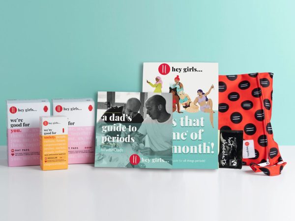 Hey Girls Pads 4 Dads Period Kit With Red Wet Bag