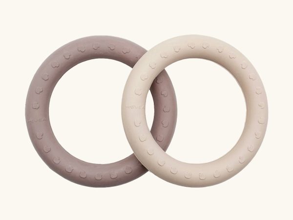 Hevea Natural Rubber Teething Ring Set