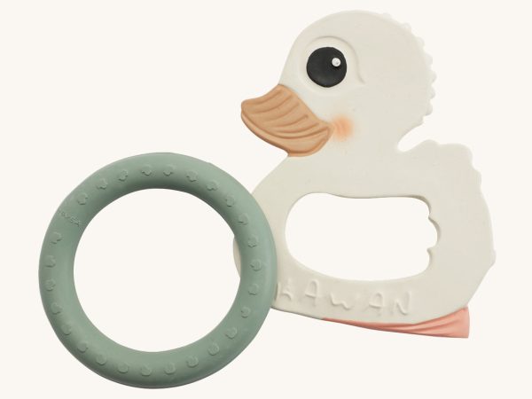 Hevea Natural Rubber Kawan Duck & Ring Teether Set