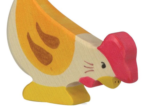 Holztiger Pecking Hen