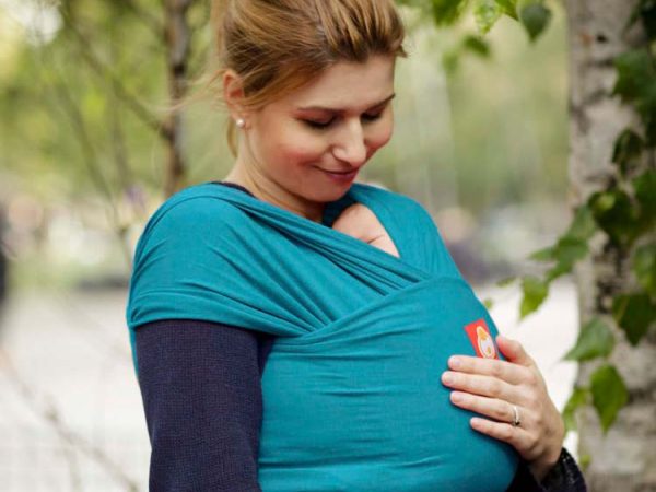 Hana Regular Organic Baby Wrap - Teal