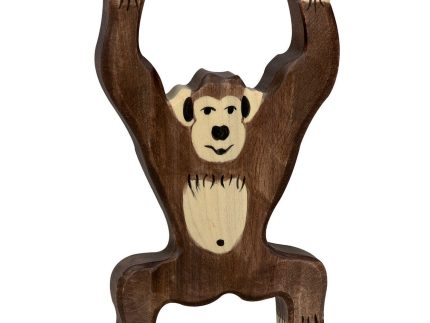 Holztiger Standing Chimpanzee