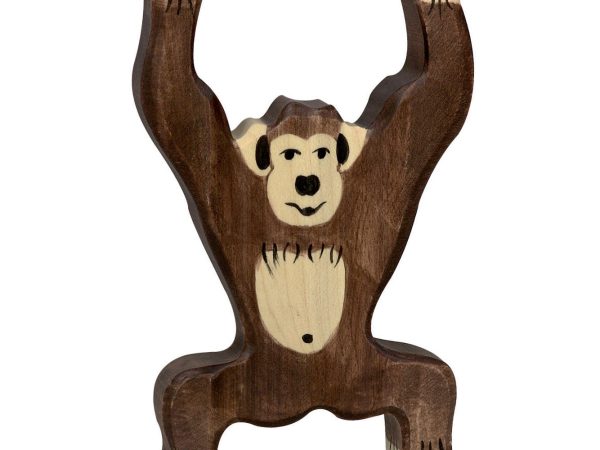 Holztiger Standing Chimpanzee