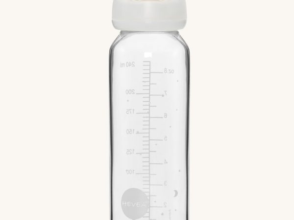Hevea Standard Neck Glass Baby Bottle - 240ml