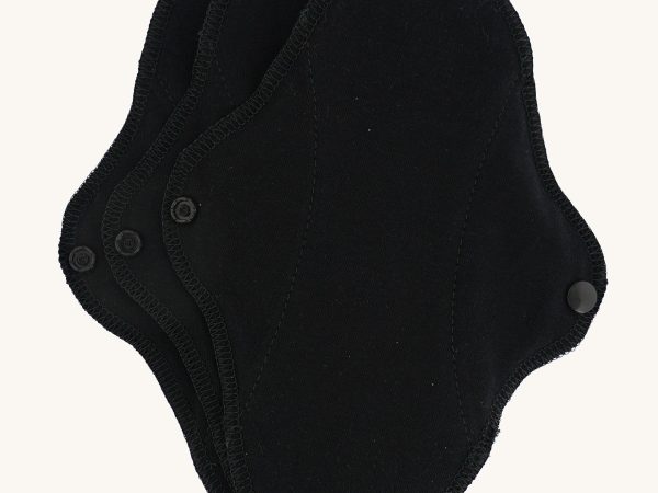 Imse Active Black Organic Cotton Panty Liners - 3 Pack