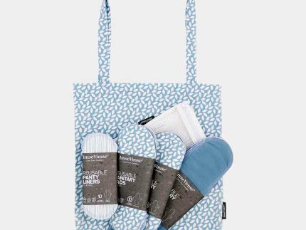 Imse Vimse Cotton Flannel Menstrual Pad Starter Kit - Denim