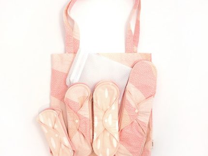 Imse Vimse Cotton Flannel Menstrual Pad Starter Kit - Pink Sprinkle