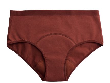 Imse Vimse Hipster Light Flow Period Pants - Rusty Bordeaux