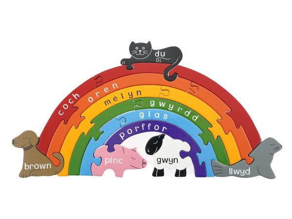 Jig-So Cymraeg Enfys Welsh Rainbow