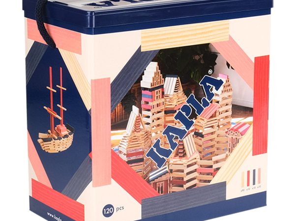 KAPLA 120 Box - Red, Pink & Dark Blue