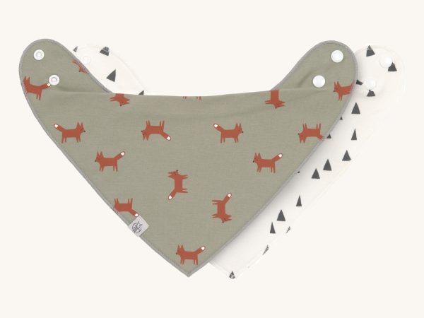 Lassig Bandana Bib 2 Pack - Little Fox
