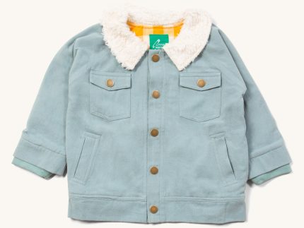 LGR Blue Sherpa Collar Twill Adventure Jacket