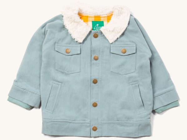 LGR Blue Sherpa Collar Twill Adventure Jacket