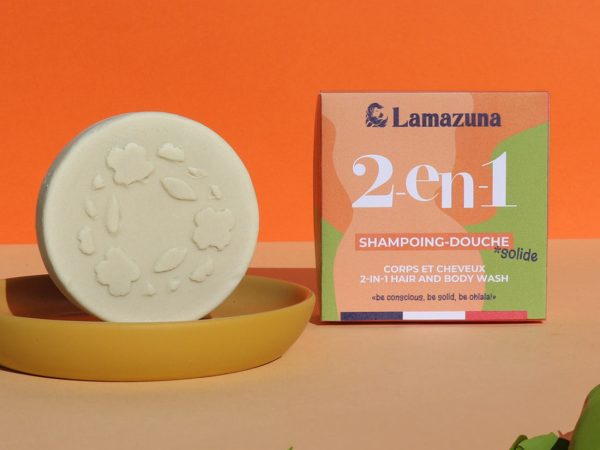Lamazuna 2 in 1 Body Wash & Hair Bar - Orange Blossom