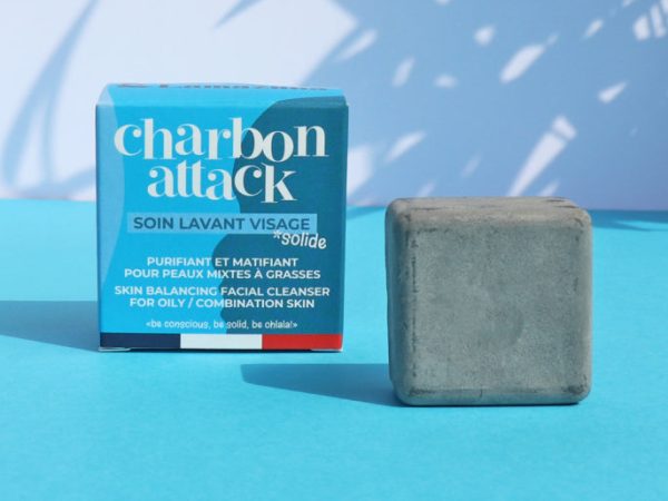 Lamazuna Facial Cleanser Oily / Combination Skin - Activated Charcoal & Rhassoul Clay