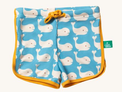 Little Green Radicals Swim Shorts - Blue Whales