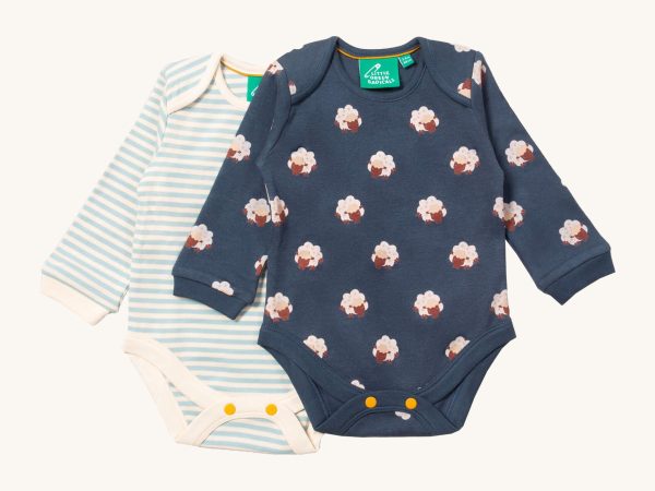 Little Green Radicals Baby Bodysuit 2 Pack - Sleeping Sheep