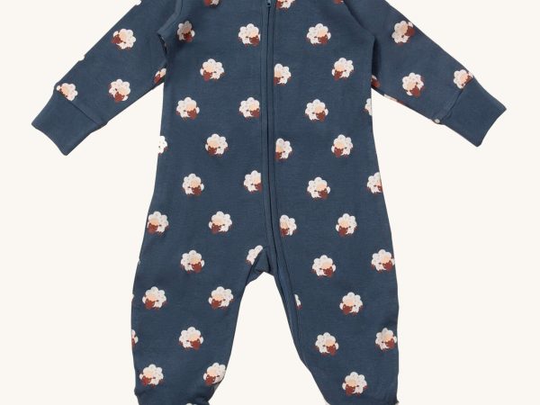 Little Green Radicals Zip Babygrow - Sleeping Sheep