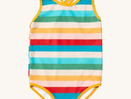 Little Green Radicals Swimsuit - Rainbow Stripe